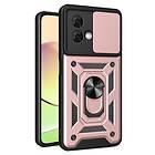 Skalo Motorola Moto G84 5G Armor Hybrid Magnetring Kameraslider Roséguld
