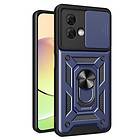 Skalo Motorola Moto G84 5G Armor Hybrid Magnetring Kameraslider Mörkblå