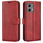 Skalo Motorola Moto G84 5G Premium Plånboksfodral Röd