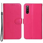 Skalo Sony Xperia 10 V Plånboksfodral i PU-Läder Cerise