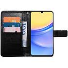 CaseOnline Plånboksfodral 3-kort Samsung Galaxy A15 Svart