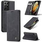CaseMe Smart FlipCase Samsung Galaxy S21 Ultra Svart