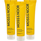 Moss & Noor After Workout Shower Gel Clean Eucalyptus 3 pack 450ml