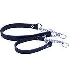 Alac Läderhalsband Halvstryp 1,8x45 Cm Svart