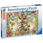 Ravensburger Palapelit: Flora & Fauna World Map 3000 Palaa