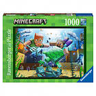 Ravensburger Puslespill: Minecraft Mosaic 1000 Brikker