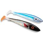 Svartzonker Big McRubber 25 cm Flash Series Blue Silver & Sober Hot Tail