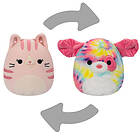 Squishmallows Flip A Mallow Laura theTabby Cat/Sheena the Dog, 13 cm