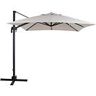 Brafab Linz frihängande parasoll antracit/khaki 250x250 cm