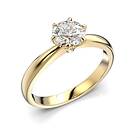 Classic Festive 23 gult-guld diamantring enstens 0,70 ct 686-070-KK