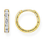 Thomas Sabo hoops white stones pavé gold CR668-414-14