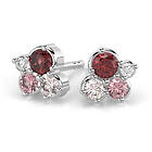 Diamant Festive Nelly Pink carmose örhängen 629-024P-VK