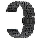Quick Tiera svart rostfritt stål armband med release
