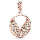 Pandora Me berlock Burning Wings Medallion 14k Rose Gold-Plated 789672C01