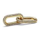 Pandora ME 14k Gold-Plates Double Link with Clear CZ berlock 769660C01