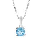 Lykka Elegance topas solitaire halsband 42+3cm