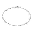 Lykka Basics silver figaro kedjearmband 2,8 mm 20 cm