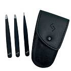 Njord Eyebrow Tweezer Set Black