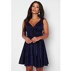 Goddiva Lurex Skater Dress