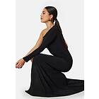 John Zack Long Sleeve One Shoulder Maxi Dress