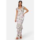 Goddiva Floral Ruffle Hem Maxi Dress