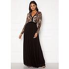 Goddiva Deep V Sequin Maxi Dress