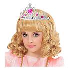 Tiara Silver med Rosa Stenar One size