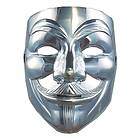 Silver V For Vendetta Mask One size