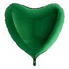 STOR Folieballong Hjärta Grönt 45 cm