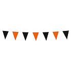 Globos Europe Vimpelgirlang Mini Sort/Orange