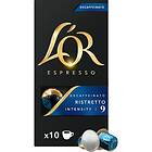 L’OR Kaffekapsel Ristretto 09 Decaffeinato 10st