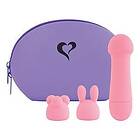 FeelzToys Bullet Vibrator m. 2 extra tillbehör Bunny