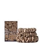 Slip Pure Silk Back To Basics Assorted Scrunchie Set (Various Colours) Light brown