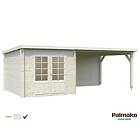 Palmako Ella Stuga 17,7 m²/inv. 6,9+10,0 m², utan golv, impr. natur