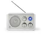 Nedis FM-radio Bordsdesign FM Strömadapter Analog 15 W Vit