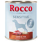 Rocco Sensitive 24 x 800g Lamm & ris 800G