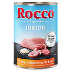 Rocco Junior x 400g Fjäderfä kycklinghjärta & ris 400G