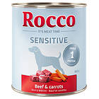 Rocco Sensitive 24 x 800g Nötkött & morötter 800G