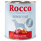 Rocco Sensitive 24 x 800g Naudanliha & morötter 800G