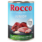 Rocco Junior x 400g Fjäderfä vilt & ris 400G