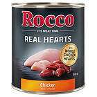 Rocco Real Hearts x 800g Kyckling med hela kycklinghjärtan 800G