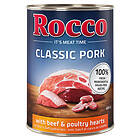 Rocco Ekonomipack: Classic Pork x 400g Nötkött & fjäderfähjärta 400G