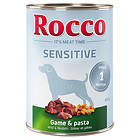 Rocco Sensitive 6 x 400g Riista & pasta
