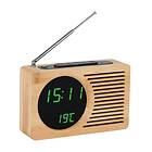 Atlanta Digital alarm Clock LED-display med radio-funktion temperaturvisning bam