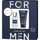 s.Oliver Scent Of You Men Eau de Toilette Spray 30ml Shower Gel & Shampoo 75 1 Stk. 181975