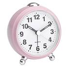 Tfa Dostmann analog väckarklocka, 60,1030.16, reseväckarklocka, miniväckarklocka, tyst, med tysta visare, retroväckarklocka, plast, rosa