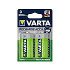 Varta Laddbart D 3000mAh 1,2v NiMh 2st