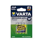 Varta Laddbart AAA 1000mAh 1,2v NiMH 4st