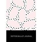 Pink Spots with Black Polka Dots Dotted Bullet Journal