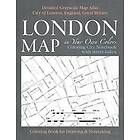 London Map in Your Own Colors Coloring City Notebook with Street Index Detailed 